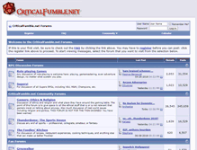 Tablet Screenshot of forum.criticalfumble.net